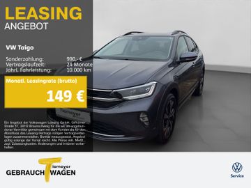Volkswagen Leasingangebot: Volkswagen Taigo 1.0 TSI STYLE IQ.DRIVE NAVI KAMERA AHK