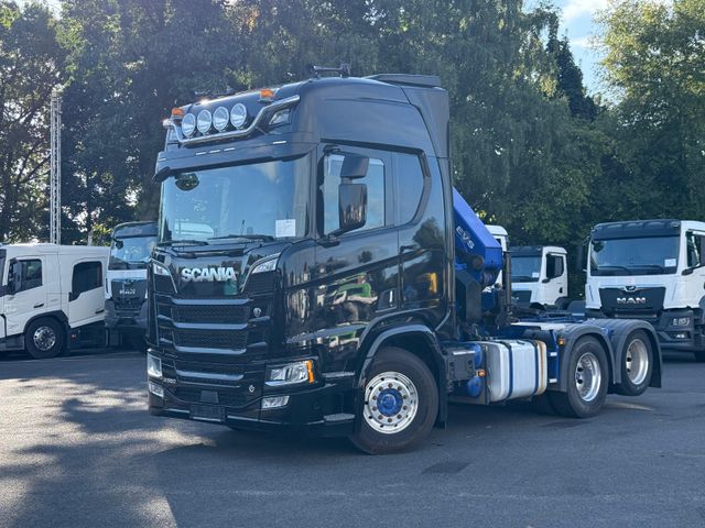 Scania R580 V8 HMF 3220-K4 Kran Funk 66 t
