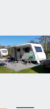 Sterckeman Starlett 470 PE Kids mit Vorzelt  - Heckgarage Wohnwagen Mit
