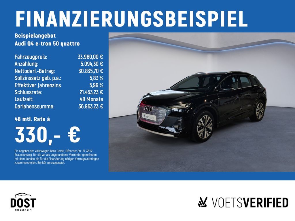 Audi Q4 e-tron 50 quattro ACC+AHK+HuD+MATRIX LED+NAVI