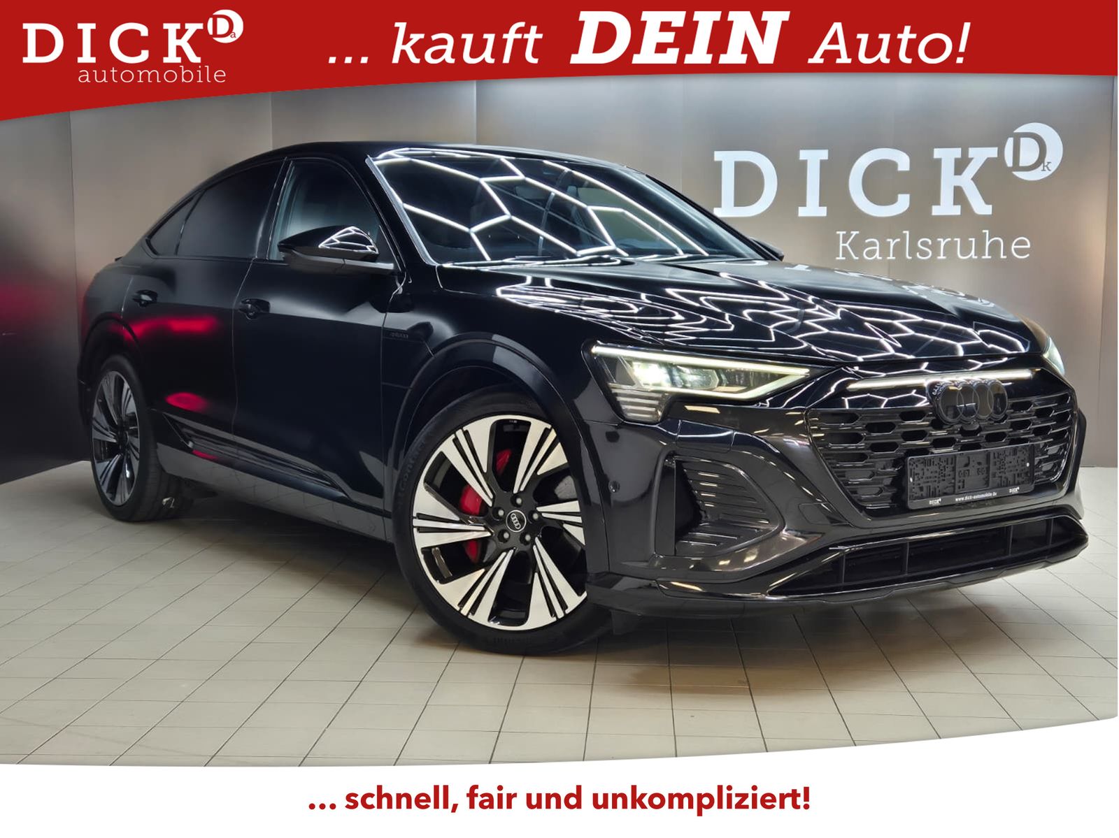 Audi Q8 e-tron 50 QUAT 2X S Line SPORTBACK BLACK+MATR
