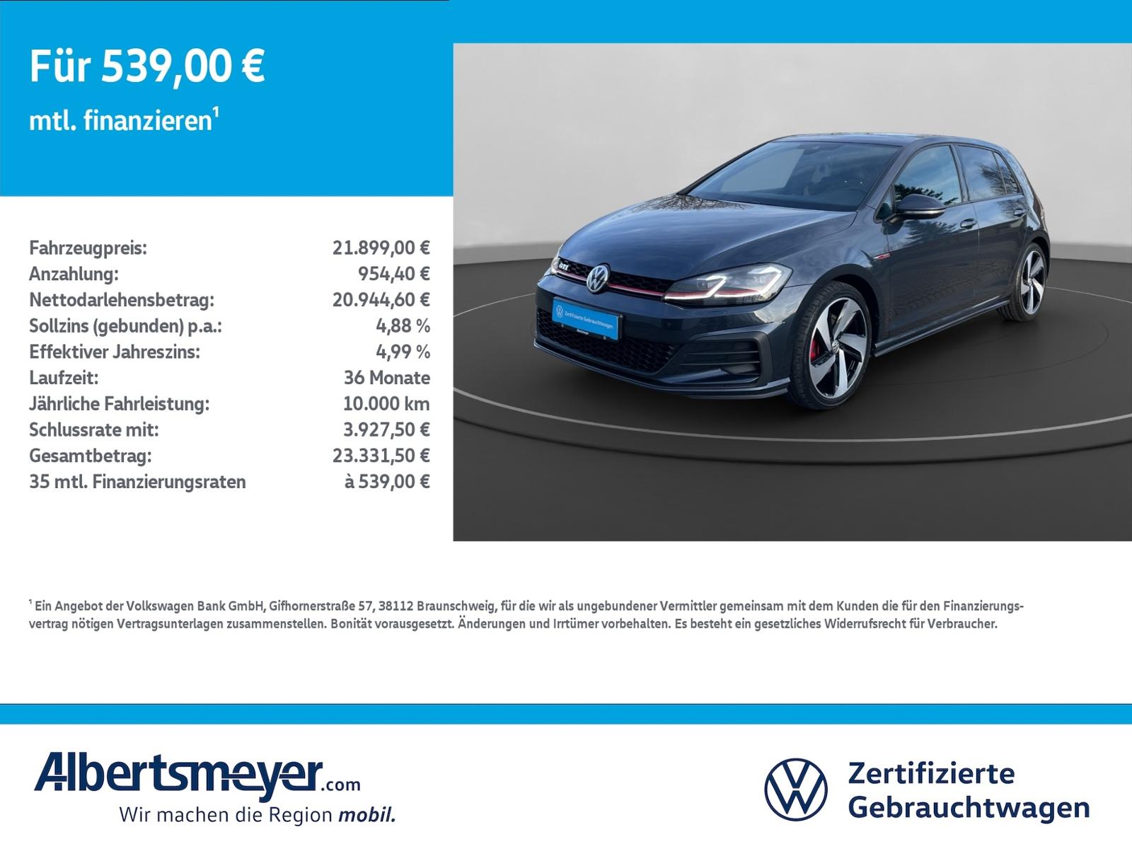 Volkswagen Golf VII GTI Performance 2.0 TSI +DSG+LED+KLIMA+