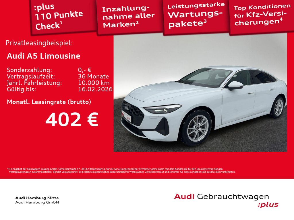 A5 Limousine TDI 150 kW S tronic ACC Kamera