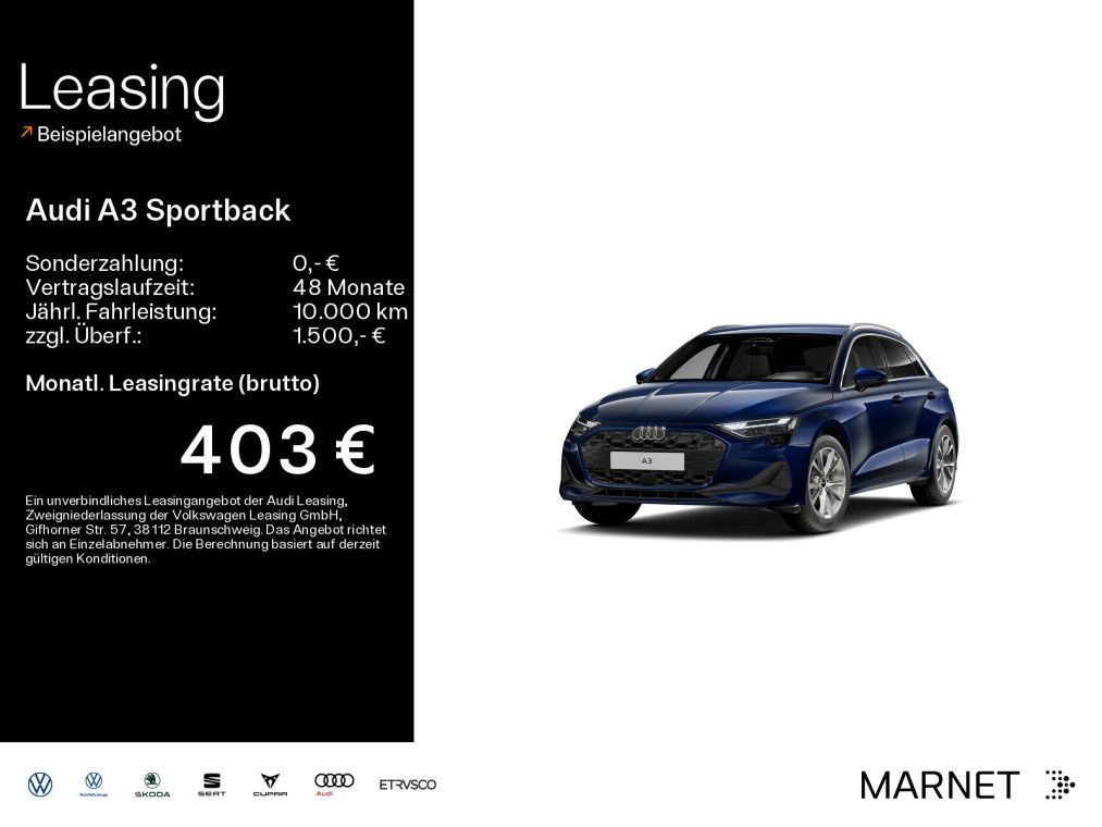 Audi A3 Sportback TFSI 85 kW S tronic