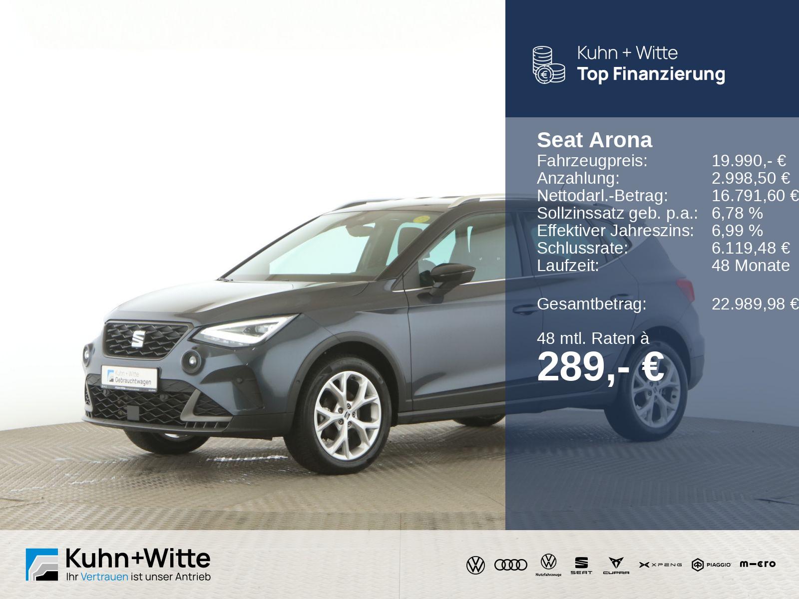 Seat Arona 1.5 TSI FR LED+RFK+Navi+SitzH+Radio+AppleC