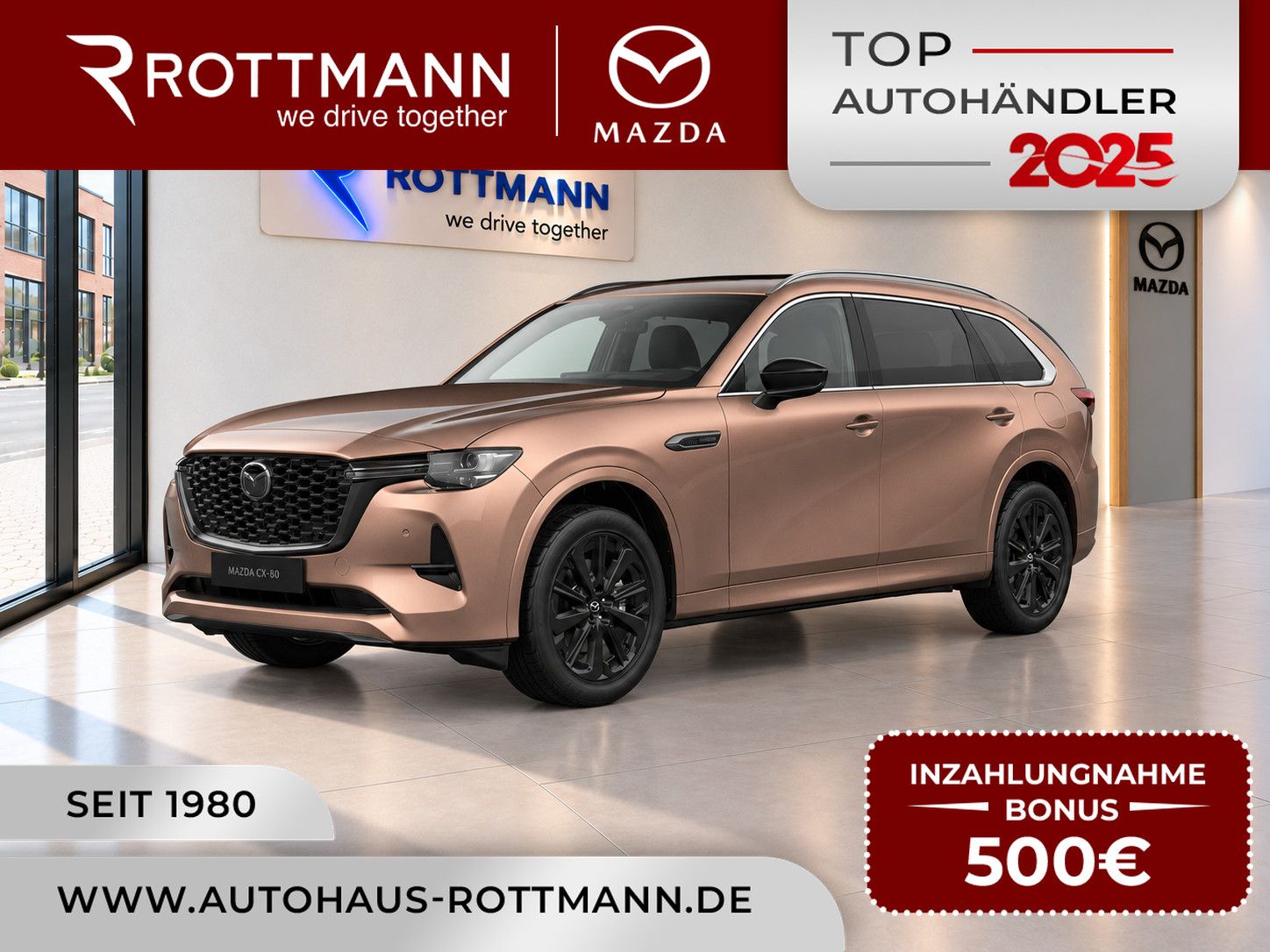 Mazda CX-80 Plug-In 327ps Aut. PHEV AWD Homura Plus