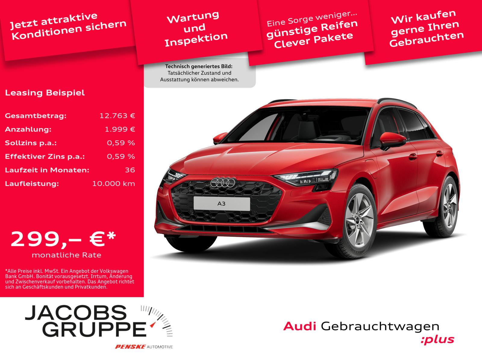 Audi A3 Sportback 40TFSIe HuD/SONOS/S-Sitze/AHK/ACC/K