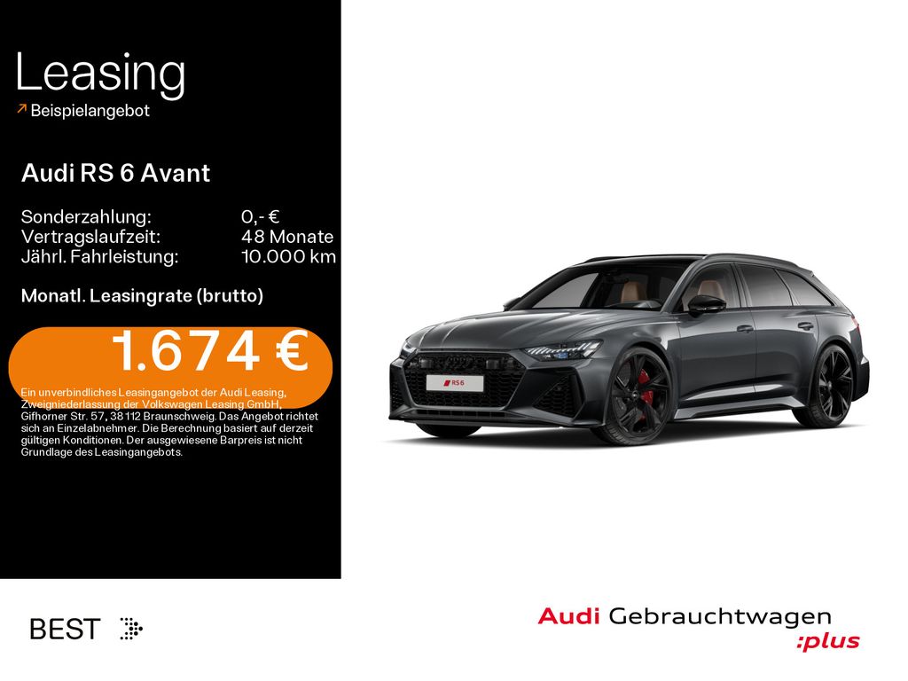 Audi RS 6 Avant Dynamik Plus, Keramik, HUD, AHK, Pano
