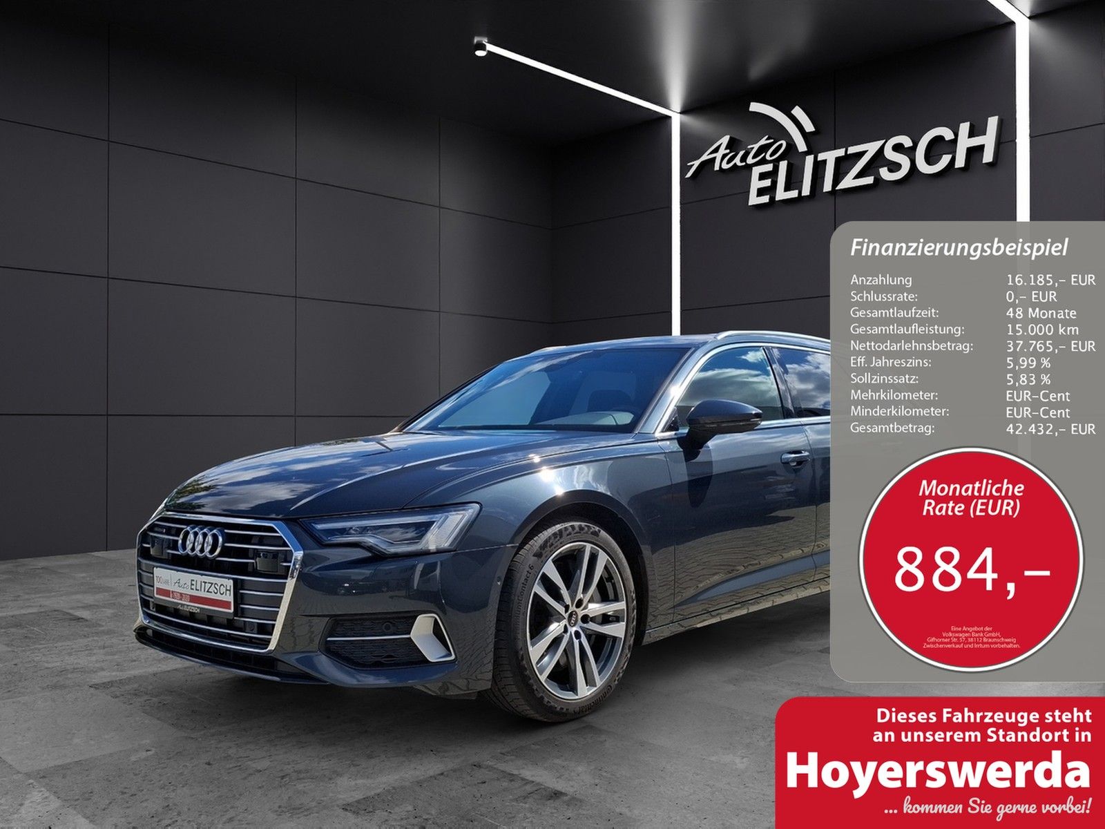 Fahrzeugabbildung Audi A6 Avant 55 TFSI sport quattro STH Matrix Luft A