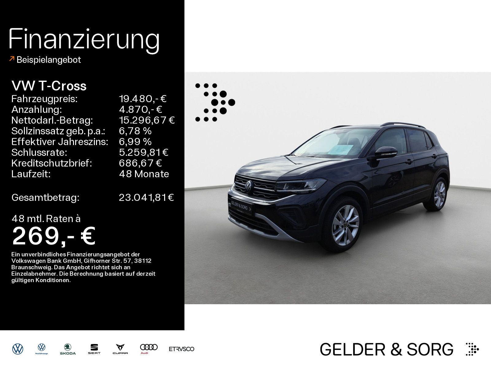 Volkswagen T-Cross 1.0 TSI Goal LED*EPH*ACC*Digital