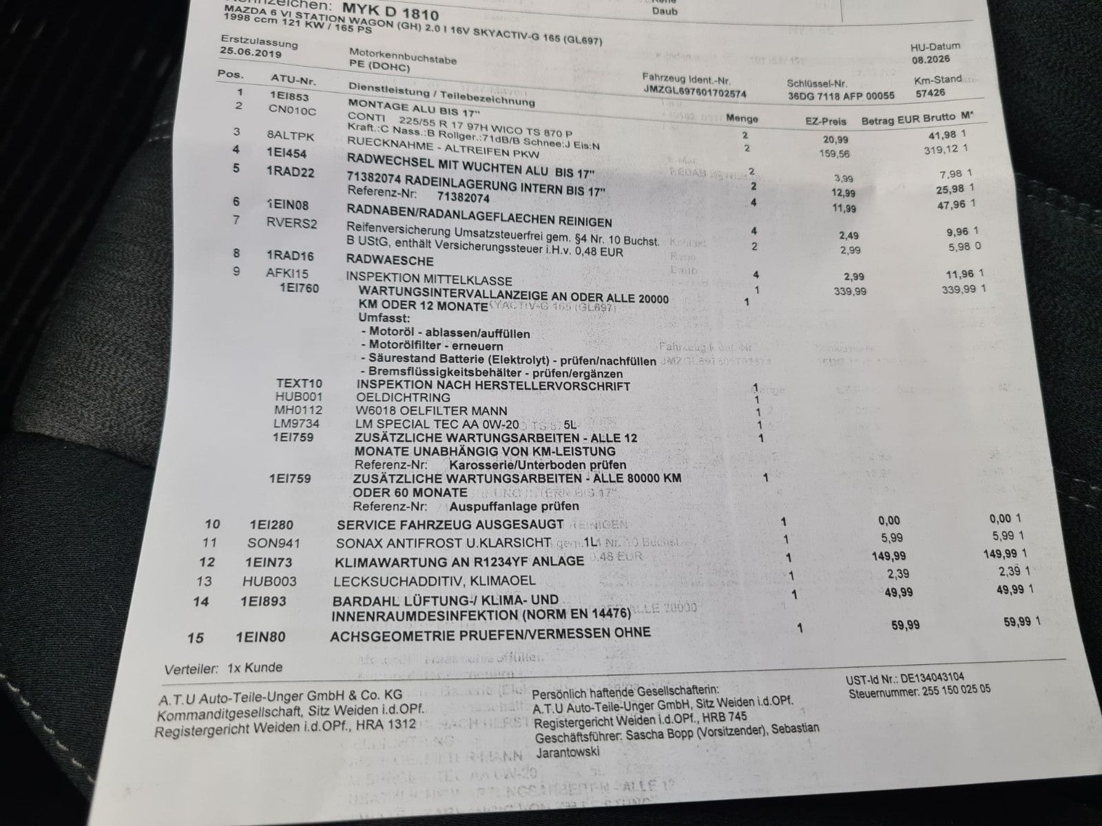Fahrzeugabbildung Mazda 6 Kombi Exclusive-Line / LED /KAMERA