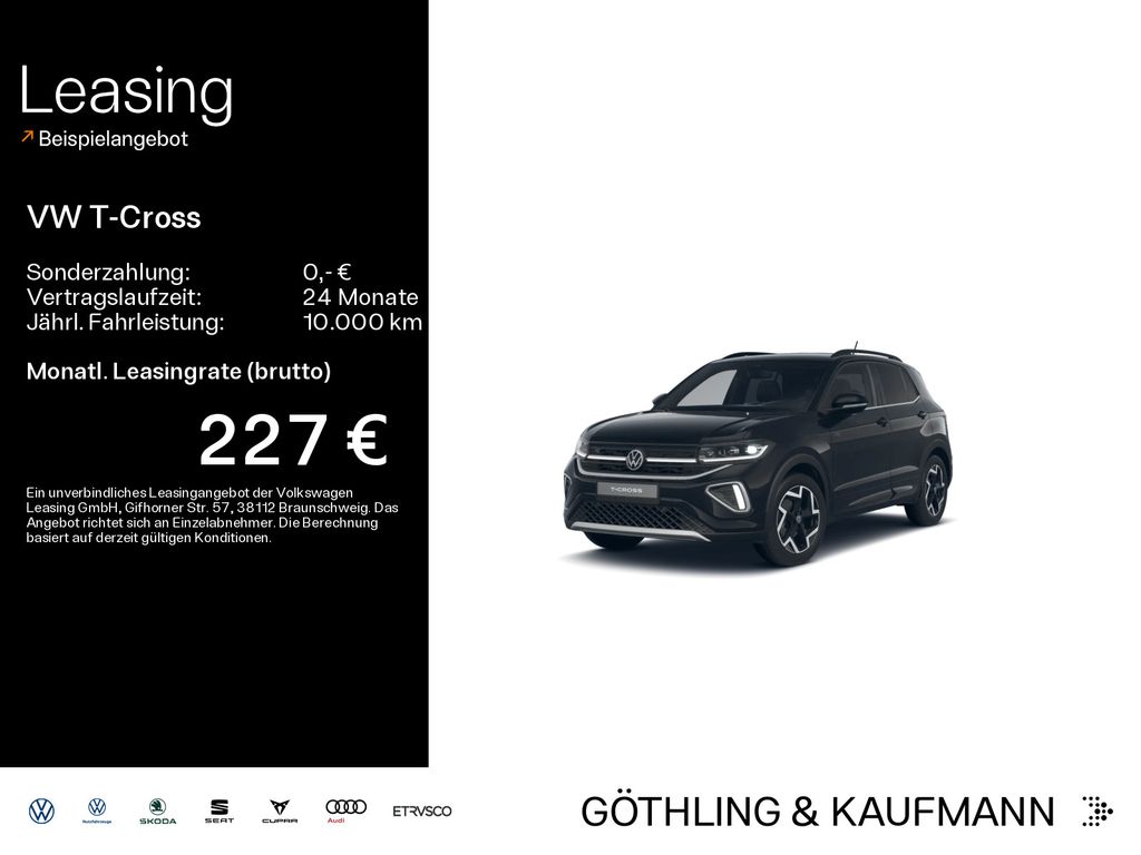 Volkswagen T-Cross 1.5 TSI DSG R-Line*Navi*AHK*Kamera*IQ-Li