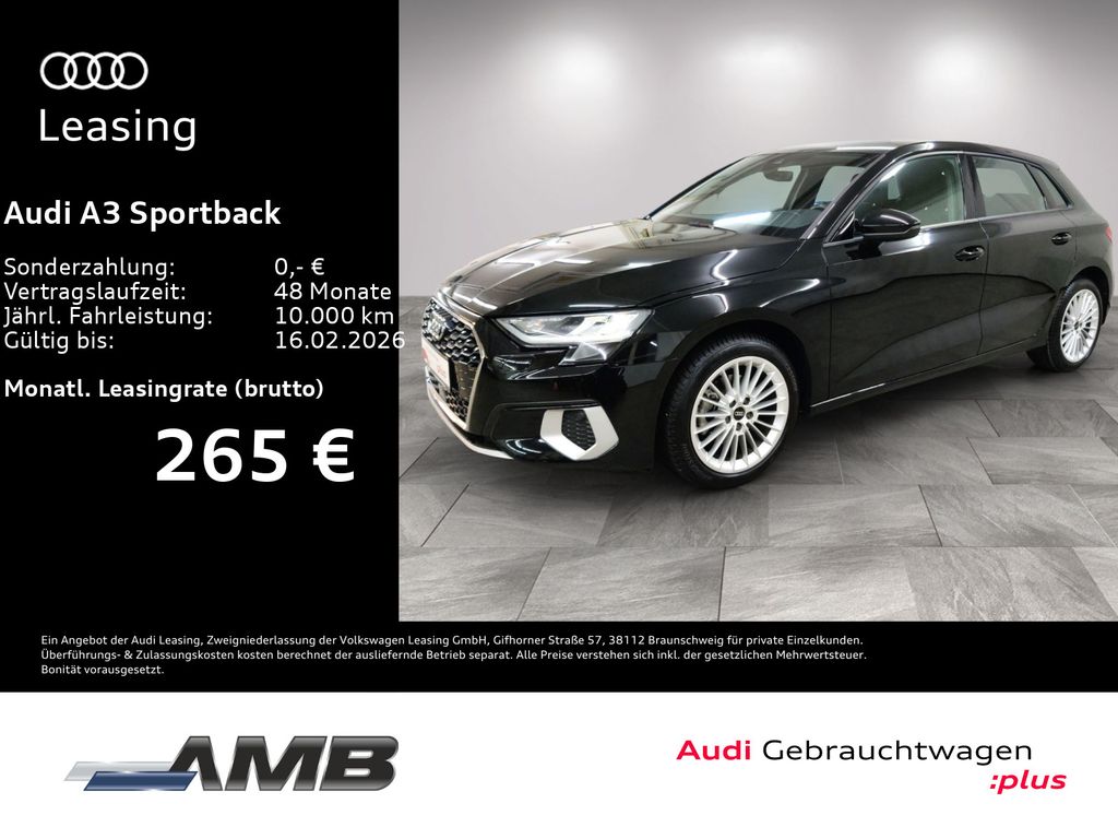 A3 Sportback Advanced 35 TFSI LED/Sitzhzg/12.28G