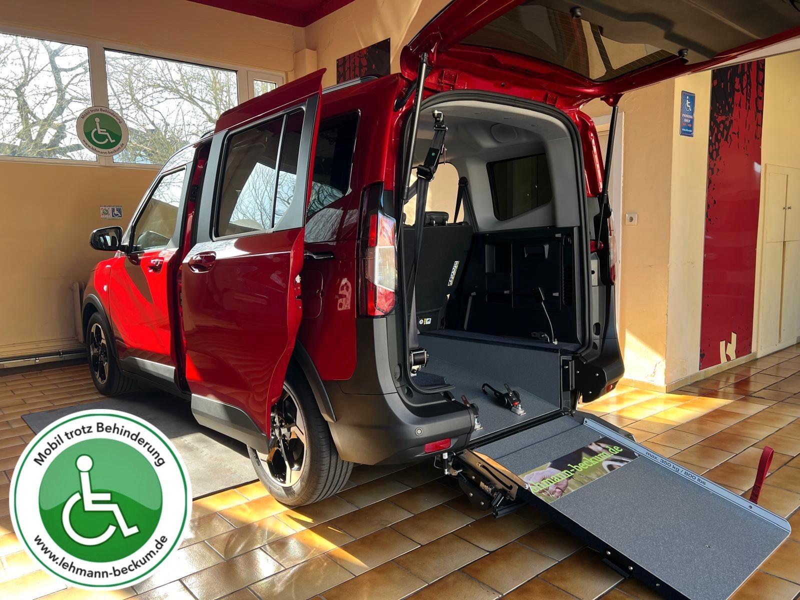 Ford Tourneo Courier Autom Rollstuhlrampe Kam Nav 17"