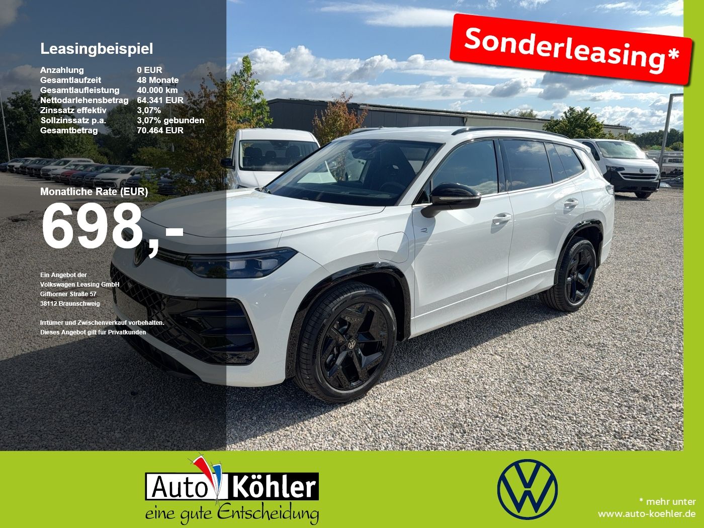 Volkswagen Tayron R-Line 1.5 l eHybrid OPF / 85 kW (115 PS)