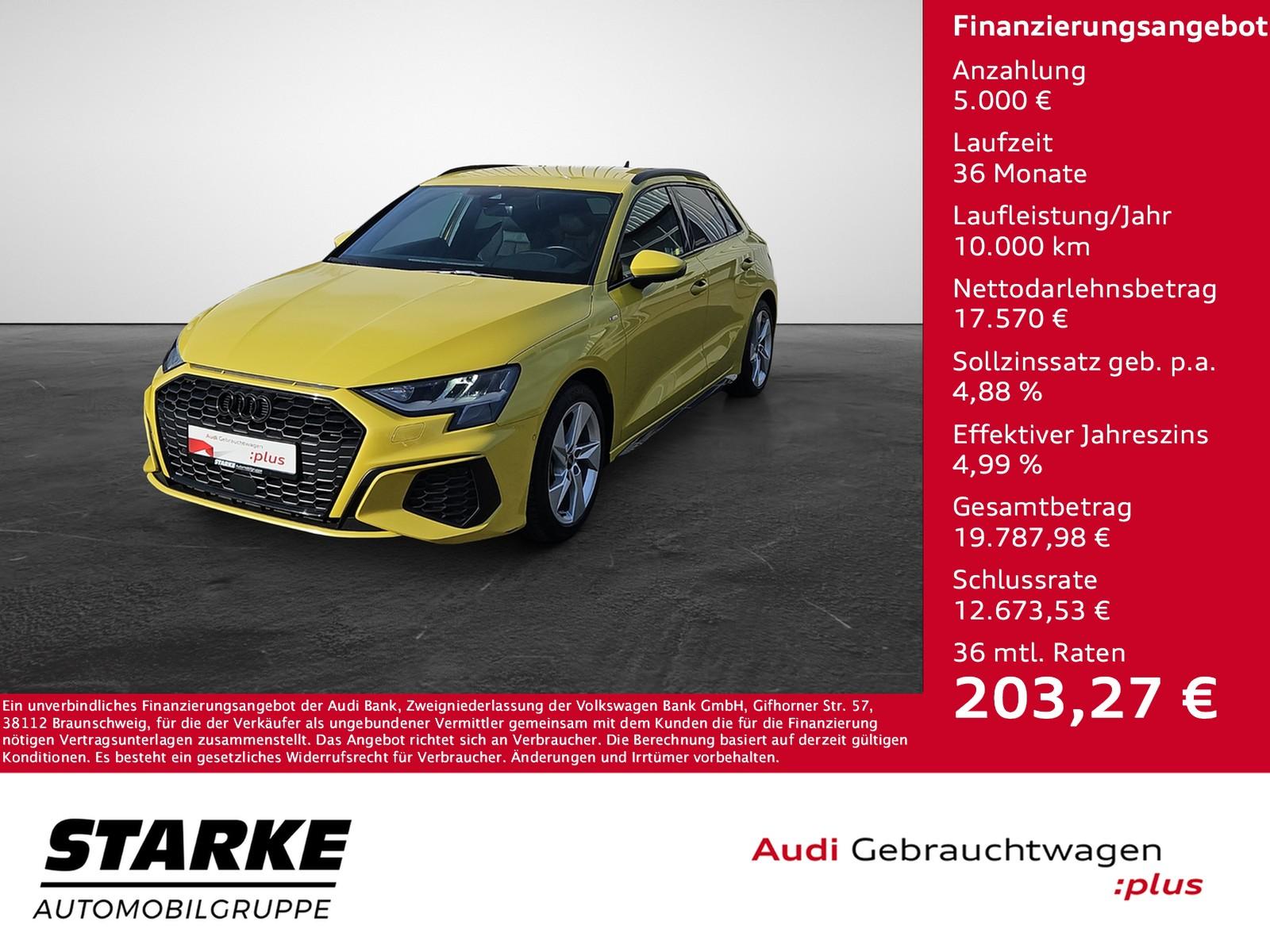 Audi A3 Sportback 35 TDI S tronic S line NaviPlus SHZ