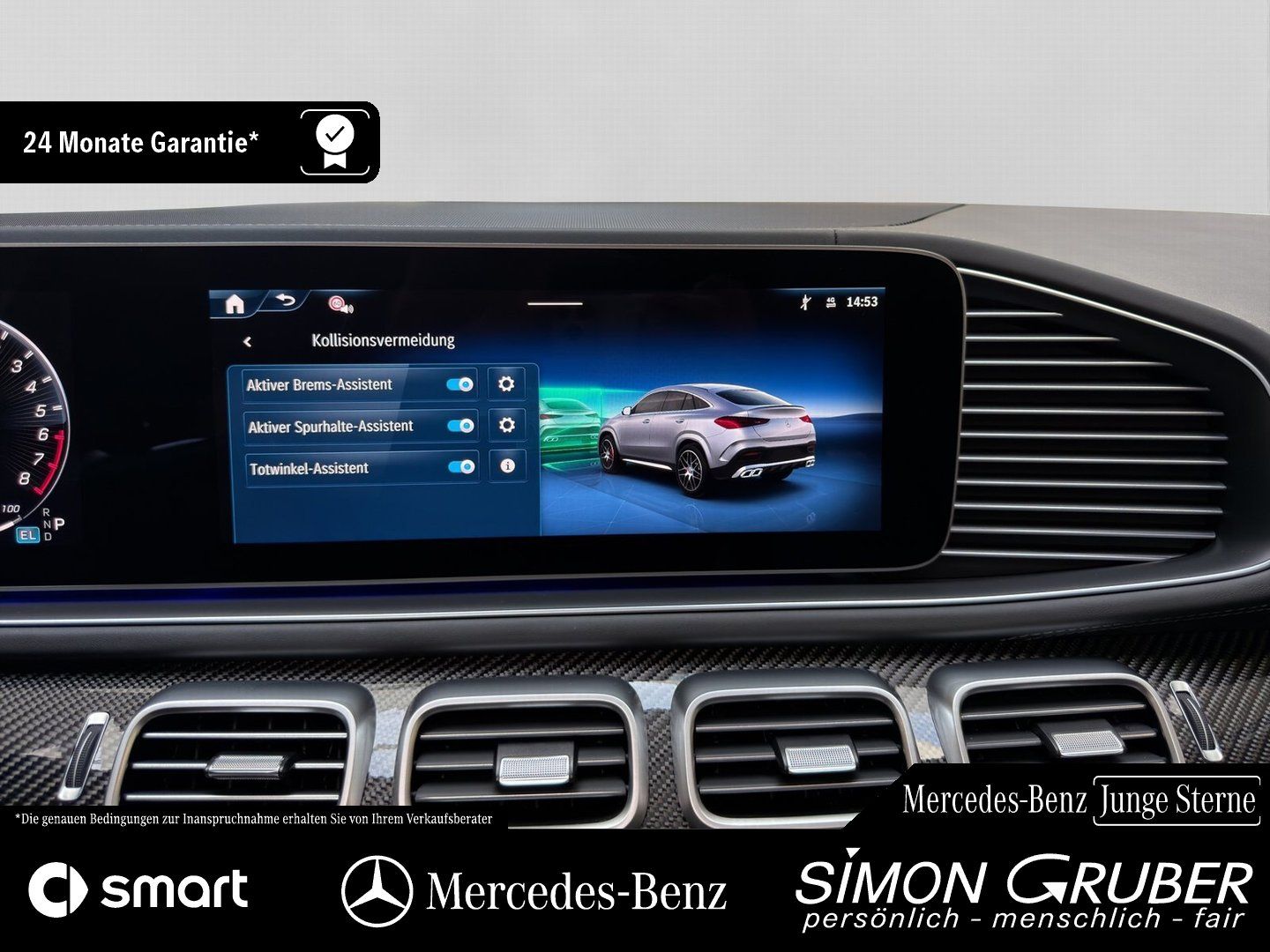 Fahrzeugabbildung Mercedes-Benz GLE 53 4M Hybrid Coupe AMG Perfo Abg Exklusiv