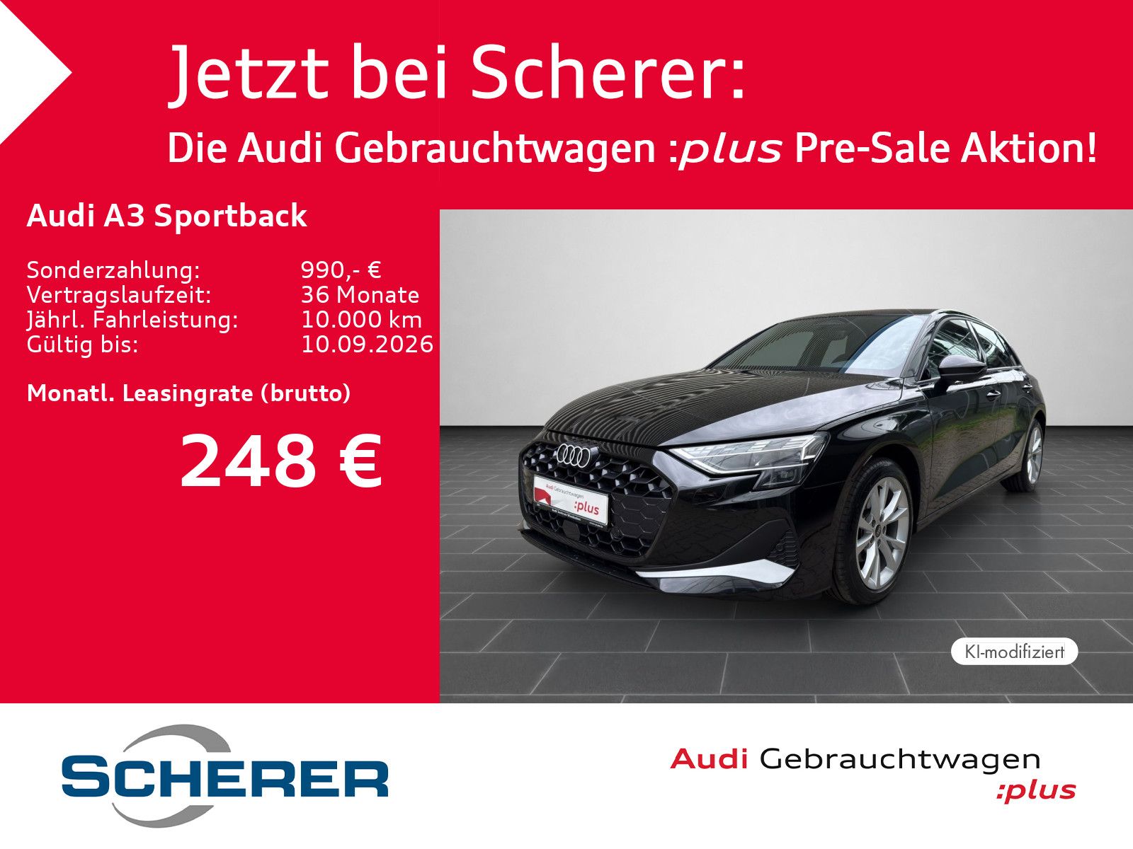 Audi A3 Sportback advanced TDI 110 kW S tronic