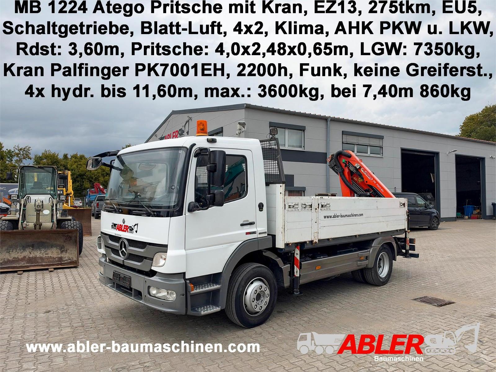 Mercedes-Benz 1224 Atego 4x2 Blatt-Luft Kran