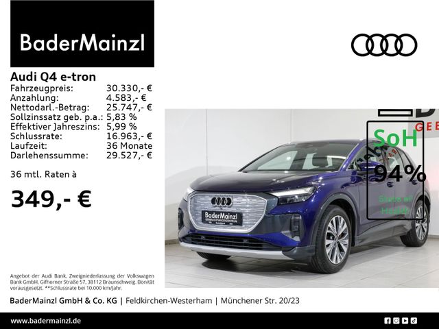 Audi Q4 e-tron 40 Pano SHZ Virtual PDC LED