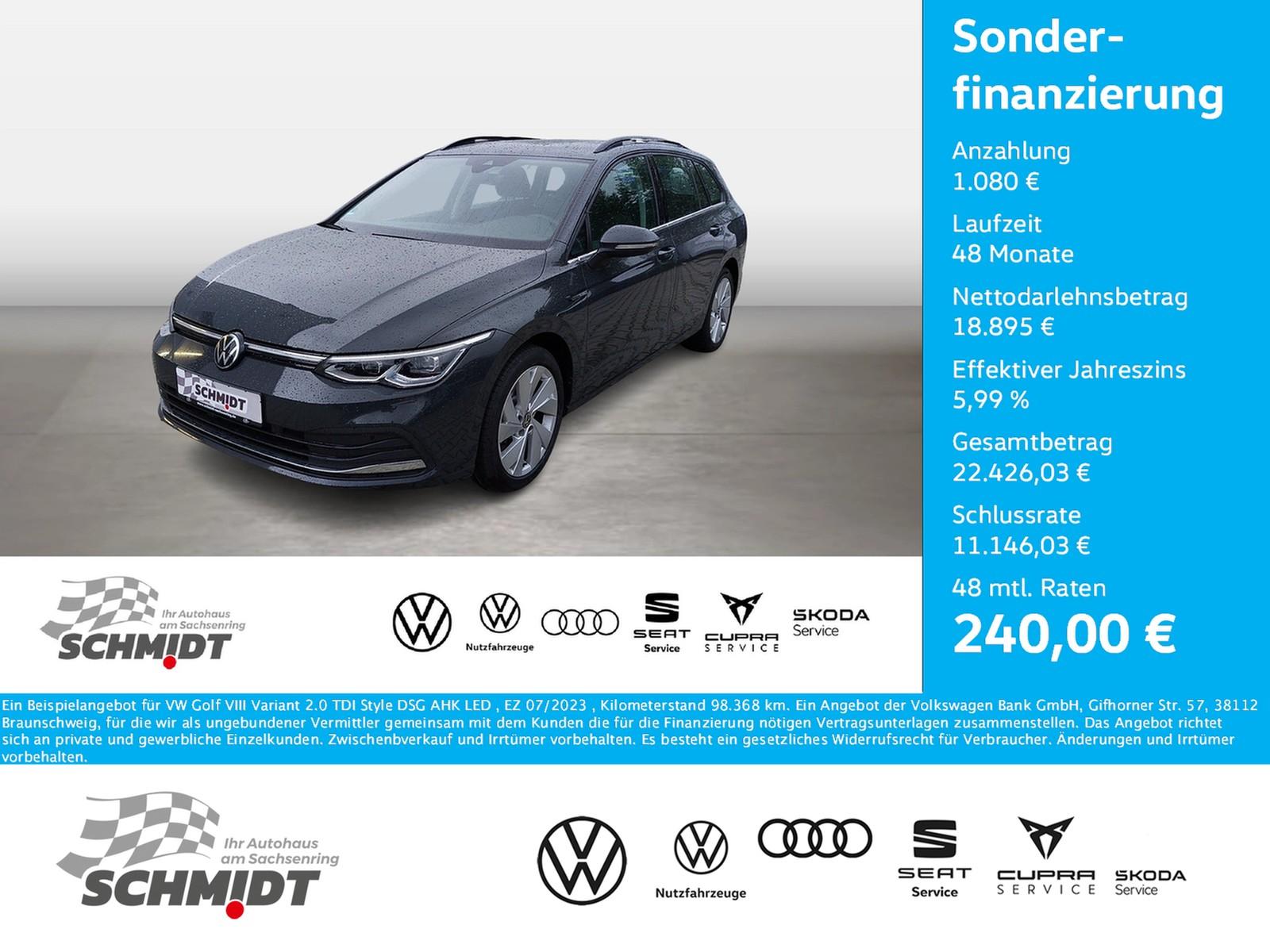 Volkswagen Golf VIII Variant 2.0 TDI Style DSG AHK LED, миниатюра 2
