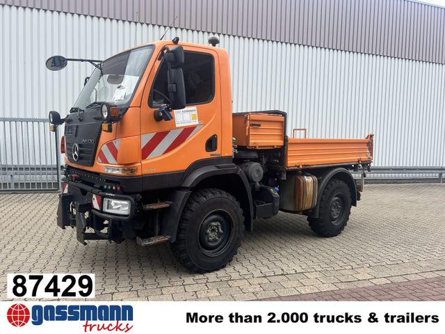 Unimog U 20 U405/70 4x4, Kipper, Winterdienstplatte