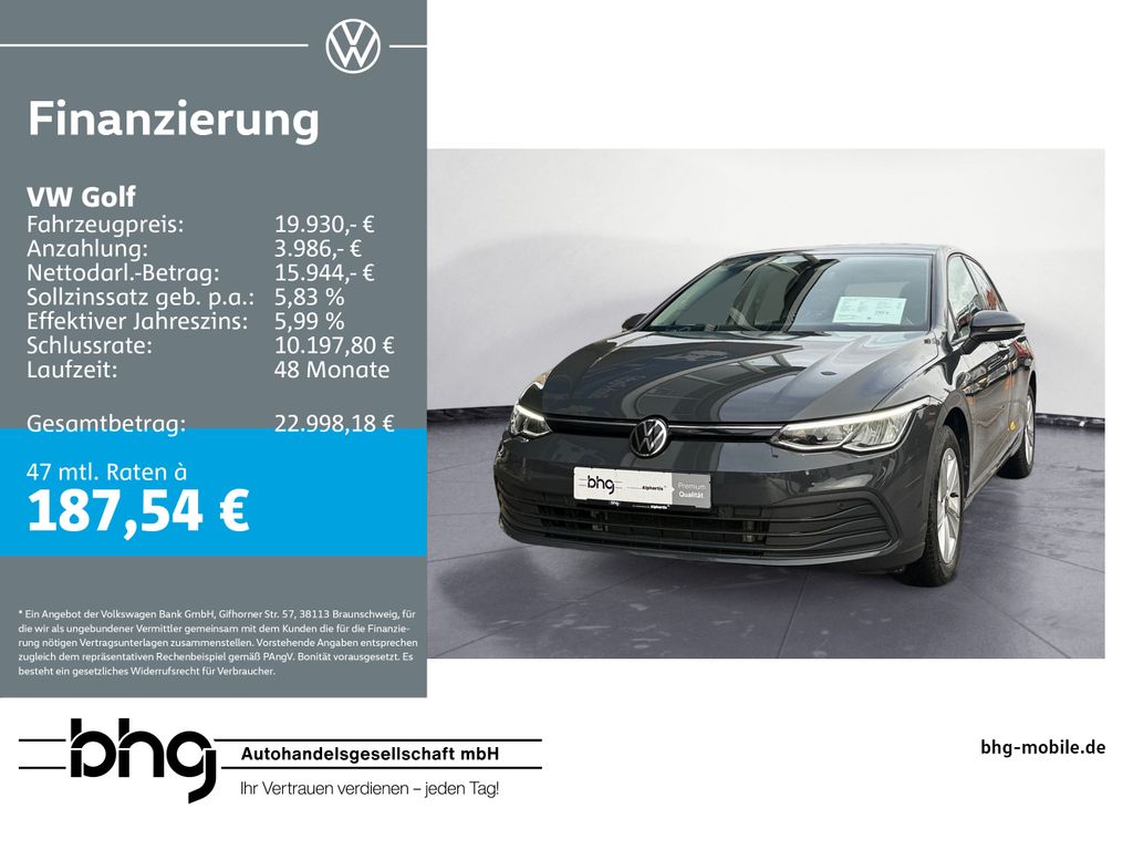 Golf Life 2,0 TDI SCR 6-Gang AppConnect, LED, Ga