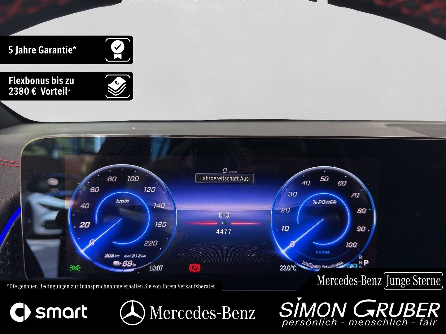 Fahrzeugabbildung Mercedes-Benz EQB 300 4M AMG Pano Fahrassist 7Sitze Mod 2026