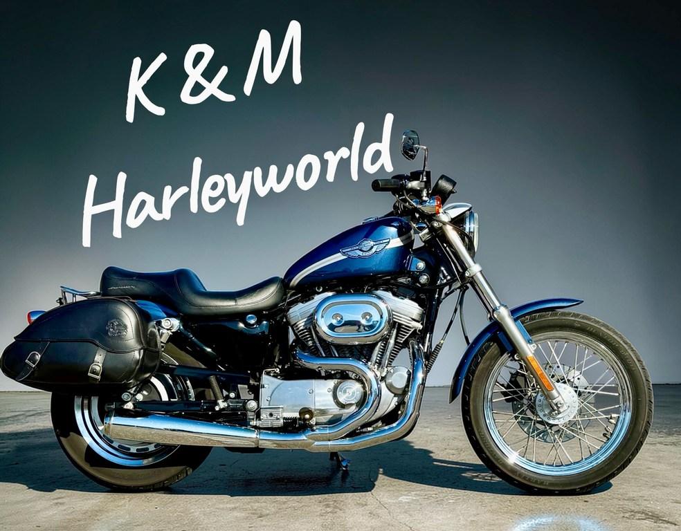 Harley-Davidson SPORTSTER 100 Jahre Modell, Auspufftopf, Leder