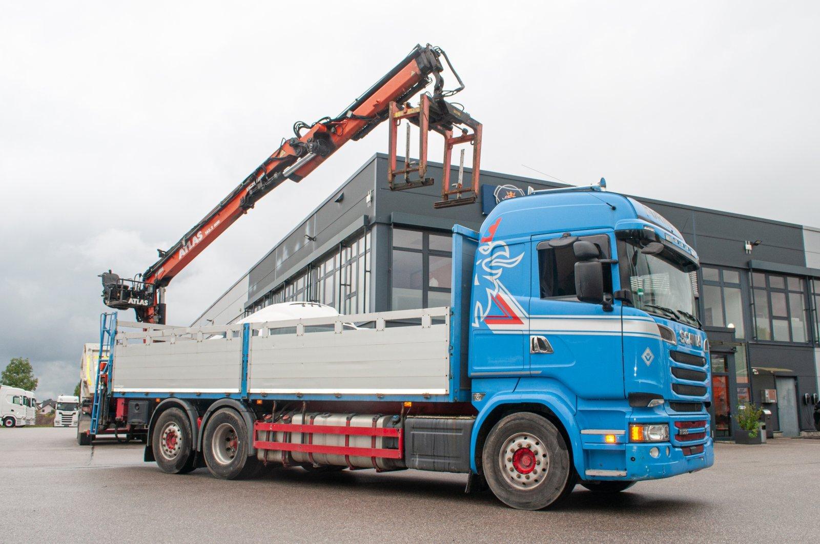 Scania R580 V8 Schalter 6x2 Ladekran Atlas Typ 165.2v-A