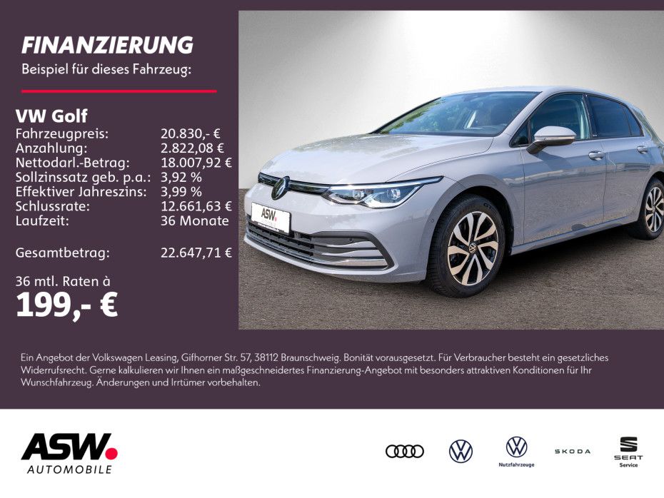 Golf Active 1.5 TSI LED Navi Stdhzg RFK HUD ACC
