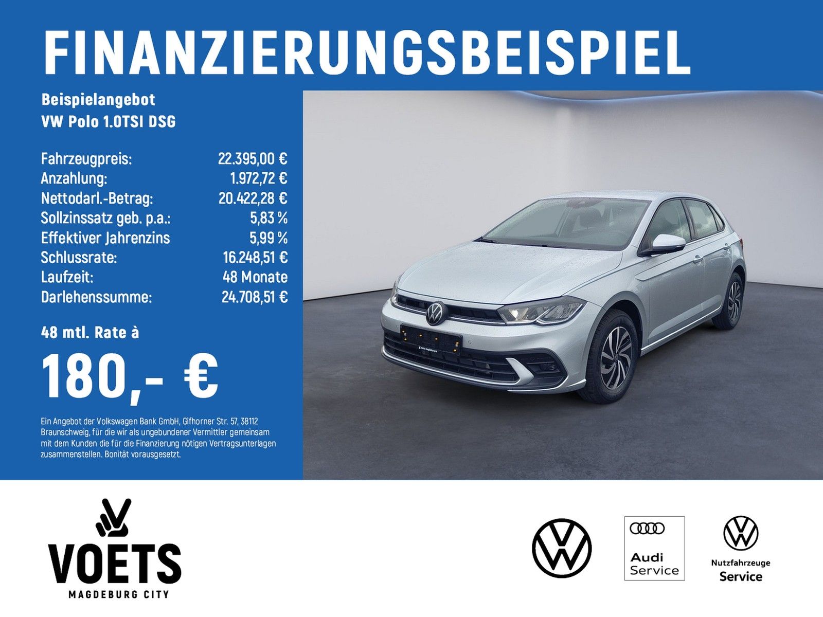 Volkswagen Polo 1.0TSI DSG Life LED+DAB+SHZ+APPLE CARPLAY+
