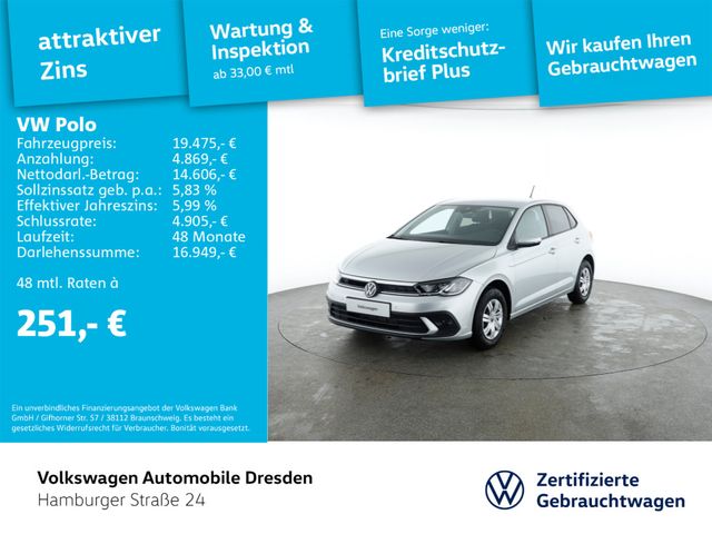 Volkswagen Polo 1.0 LED LANE SHZ KLIMA APP 5 JAHRE GARANTIE