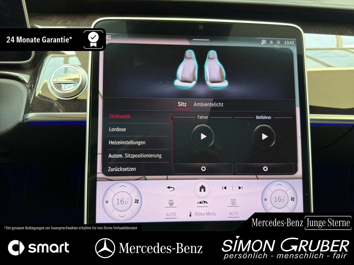 Fahrzeugabbildung Mercedes-Benz S 450 4M lang Pano Burm TV Nappa HUD Digital AHK