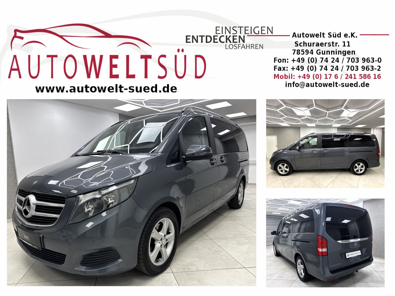 MERCEDES-BENZ V 220 d lang Edition Sport Com 2xSpur Rcam AHK 8