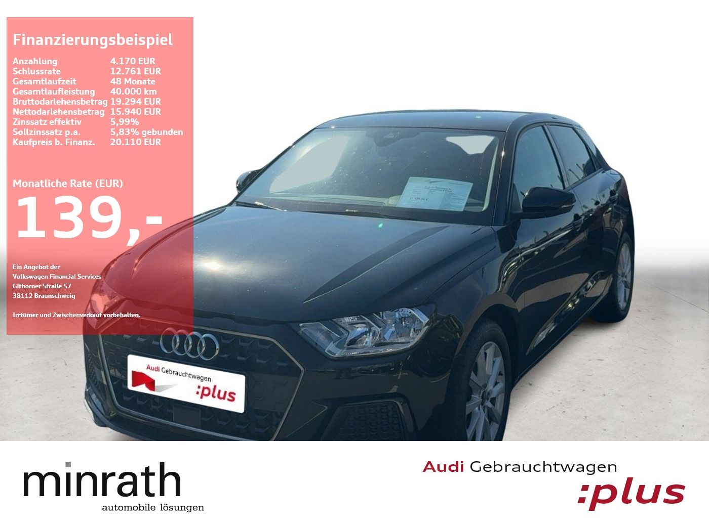 AUDI A1 Sportback 30 TFSI advanced APP+DAB+VIRT+PDC