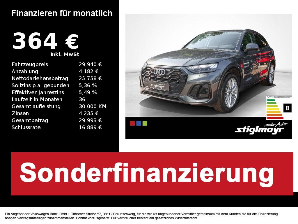 Audi Q5 S-line 50 TFSI e quattro S-tronic ACC+MATRIX