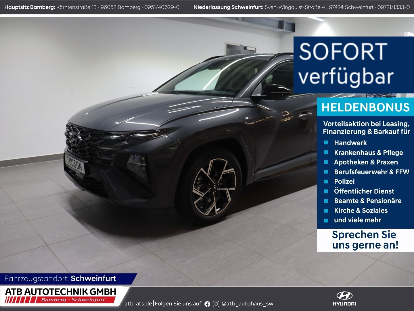 Fahrzeugabbildung Hyundai Tucson MY27 N-Line X 1.6 T-GDI 150 PS 7-DCT 2WD