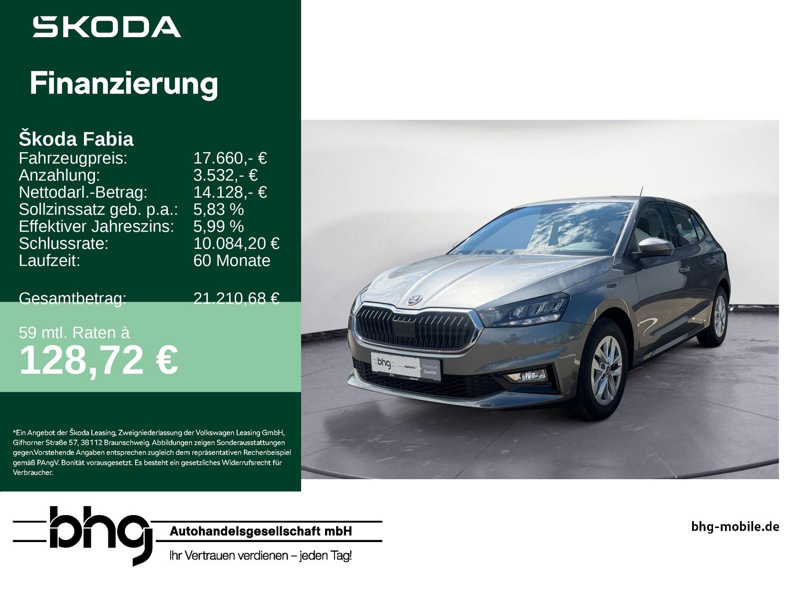 Skoda Fabia 1.0 TSI Essence Bluetooth Klima PDC Alu