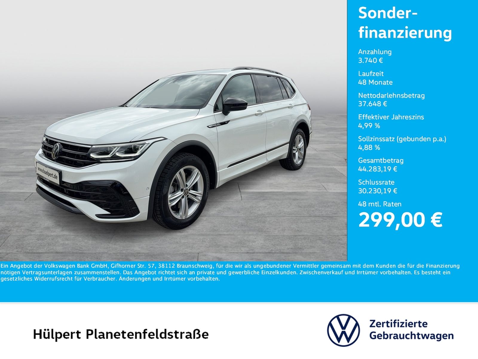 Volkswagen Tiguan Allspace 2.0 R-LINE 4X4 7SITZE STANDHZ