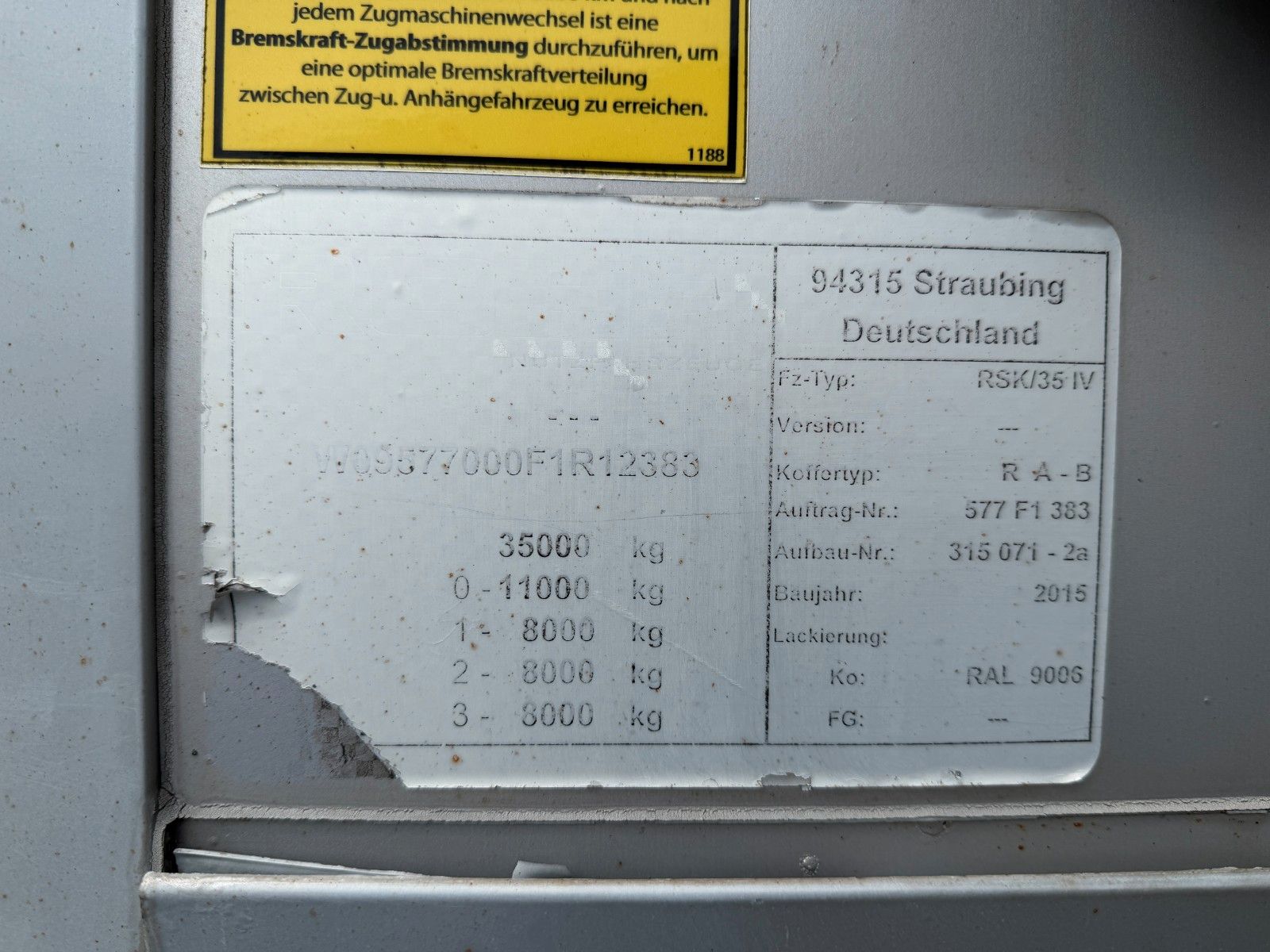 Fahrzeugabbildung ROHR RSK/35IV Carrier Vector 1950 LBW 2500kg 2x lift