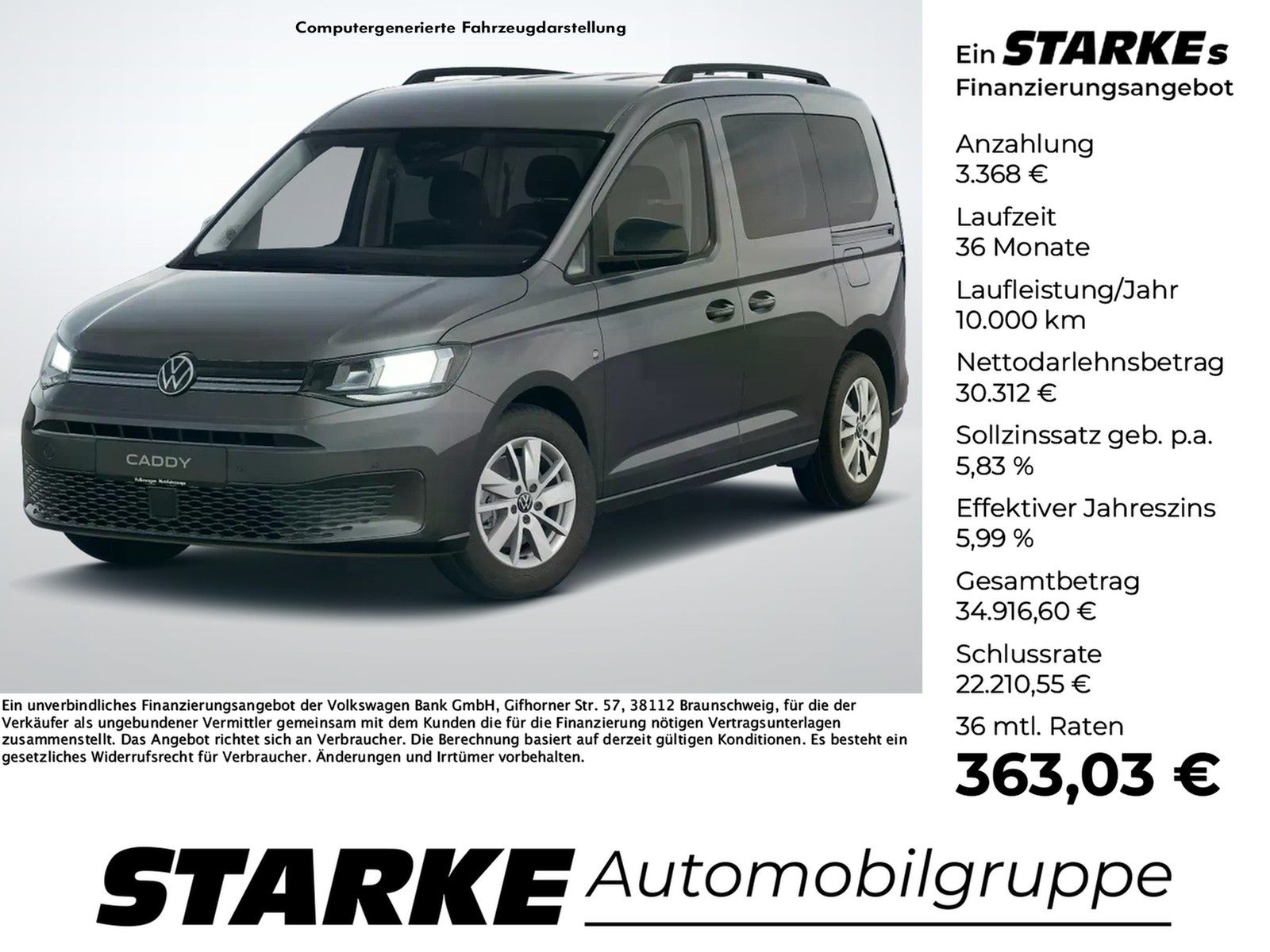 Volkswagen Caddy Life 2.0 TDI DSG Family  AHK Kamera PDC LM