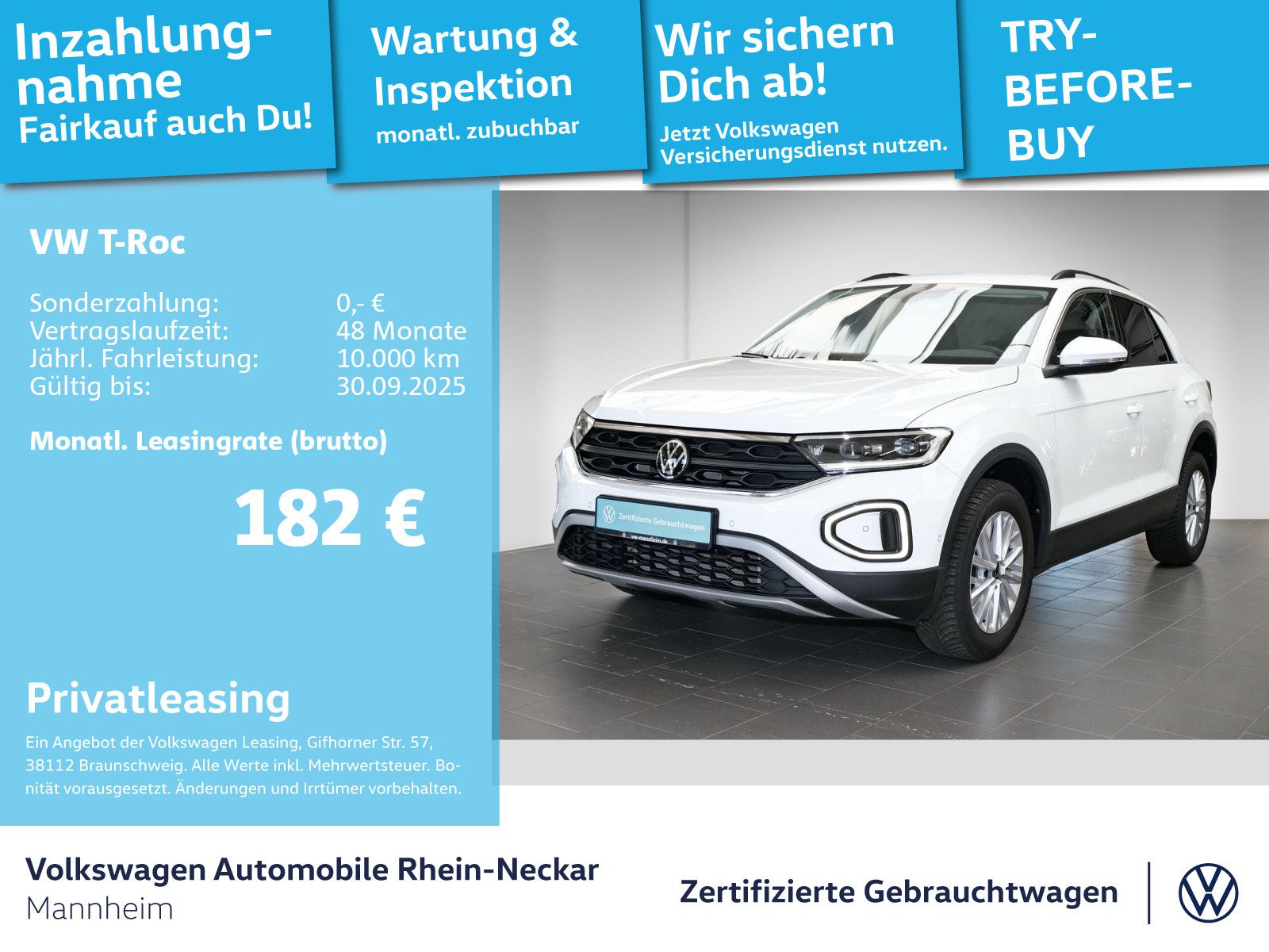 Volkswagen T-Roc 1.0 TSI Life Navi PDC LED uvm