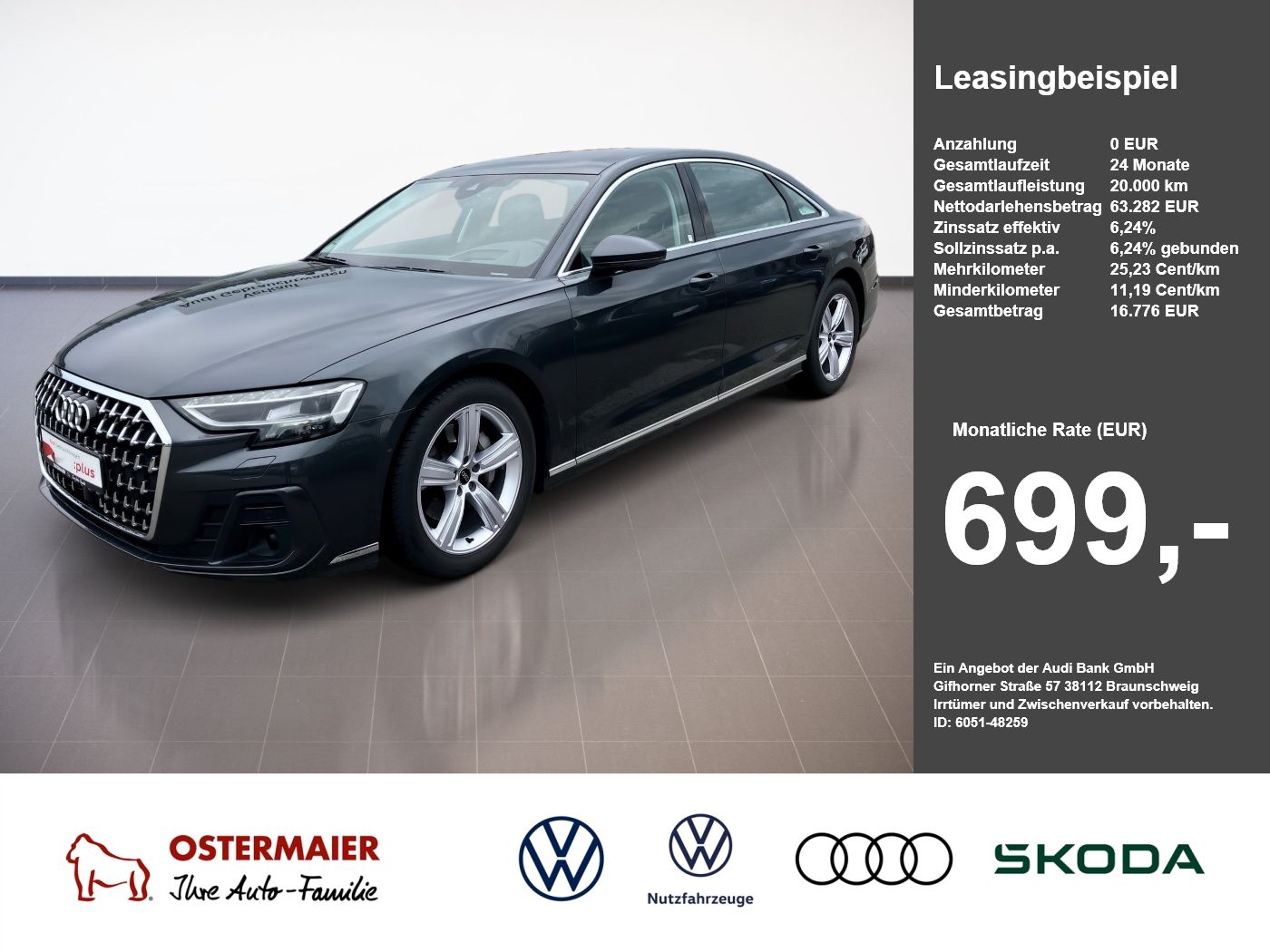 Audi A8 LANG 50 TDI QUATTRO NP:135tEUR! B&O.PANO.HuD.