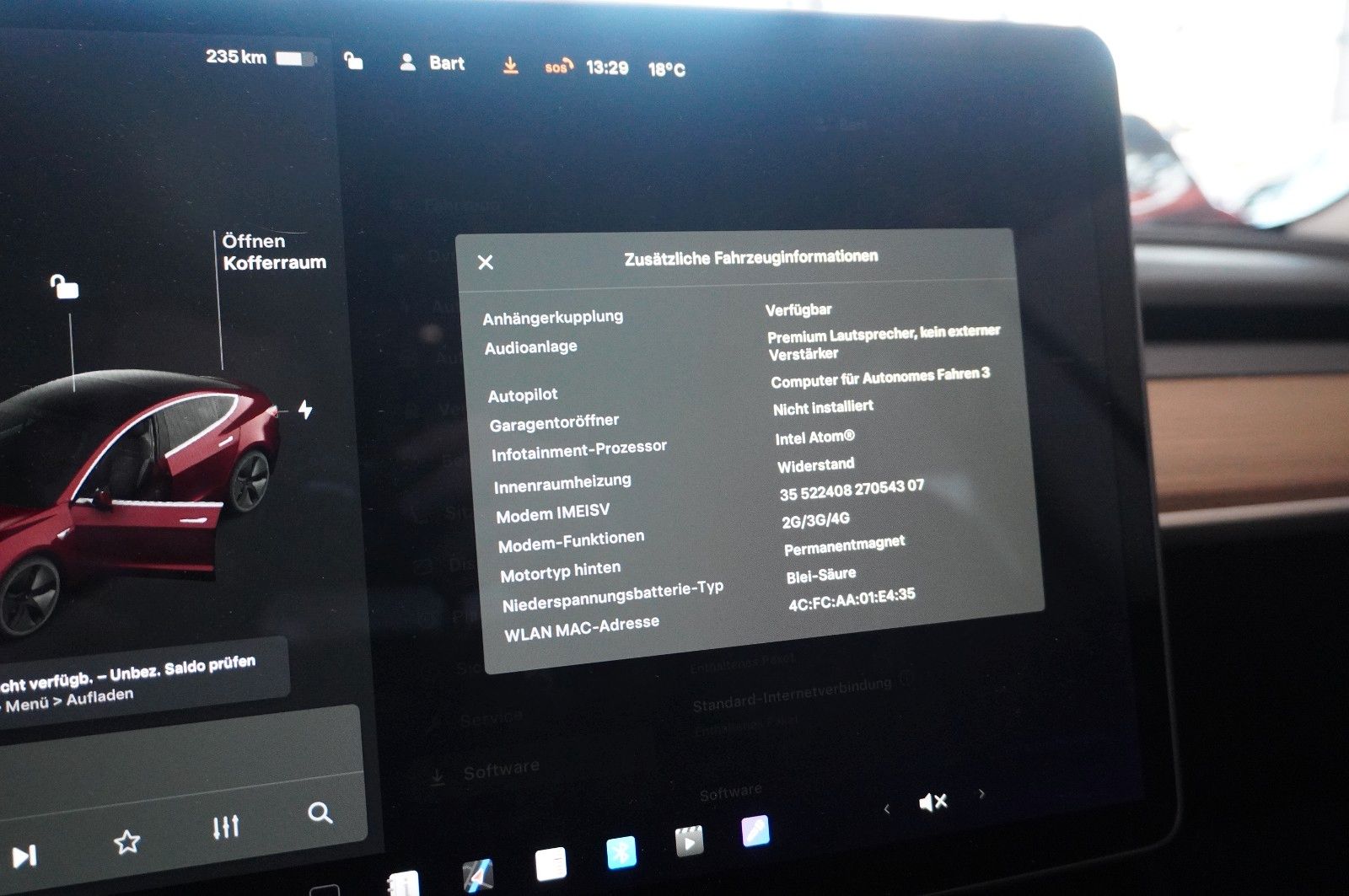 Fahrzeugabbildung Tesla Model 3 Standard Range Plus NAVI/KAMERA/DAB/AHK