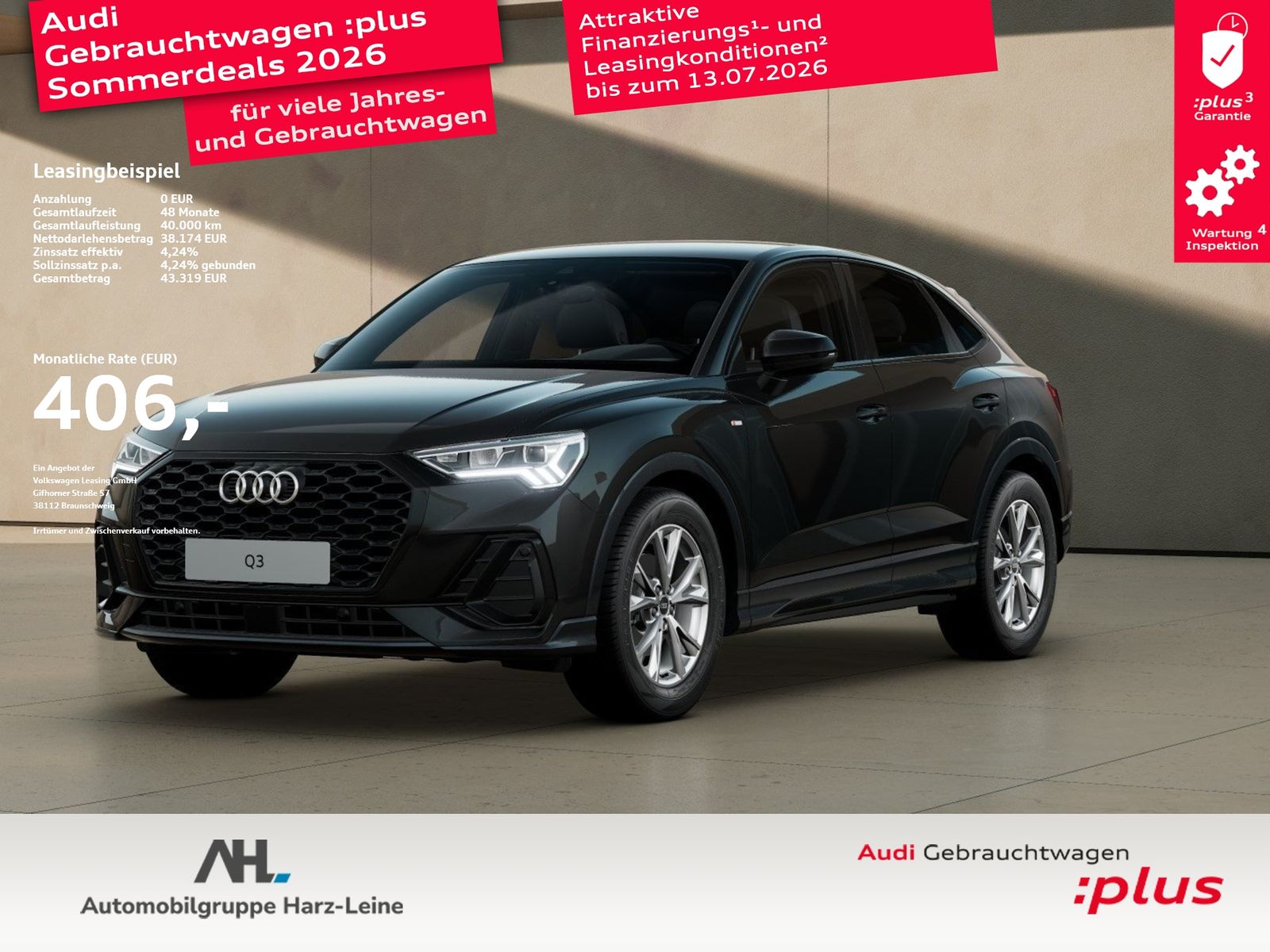 Audi Q3 Sportback 35 TFSI S line 2xKlima ACC AHK AUT