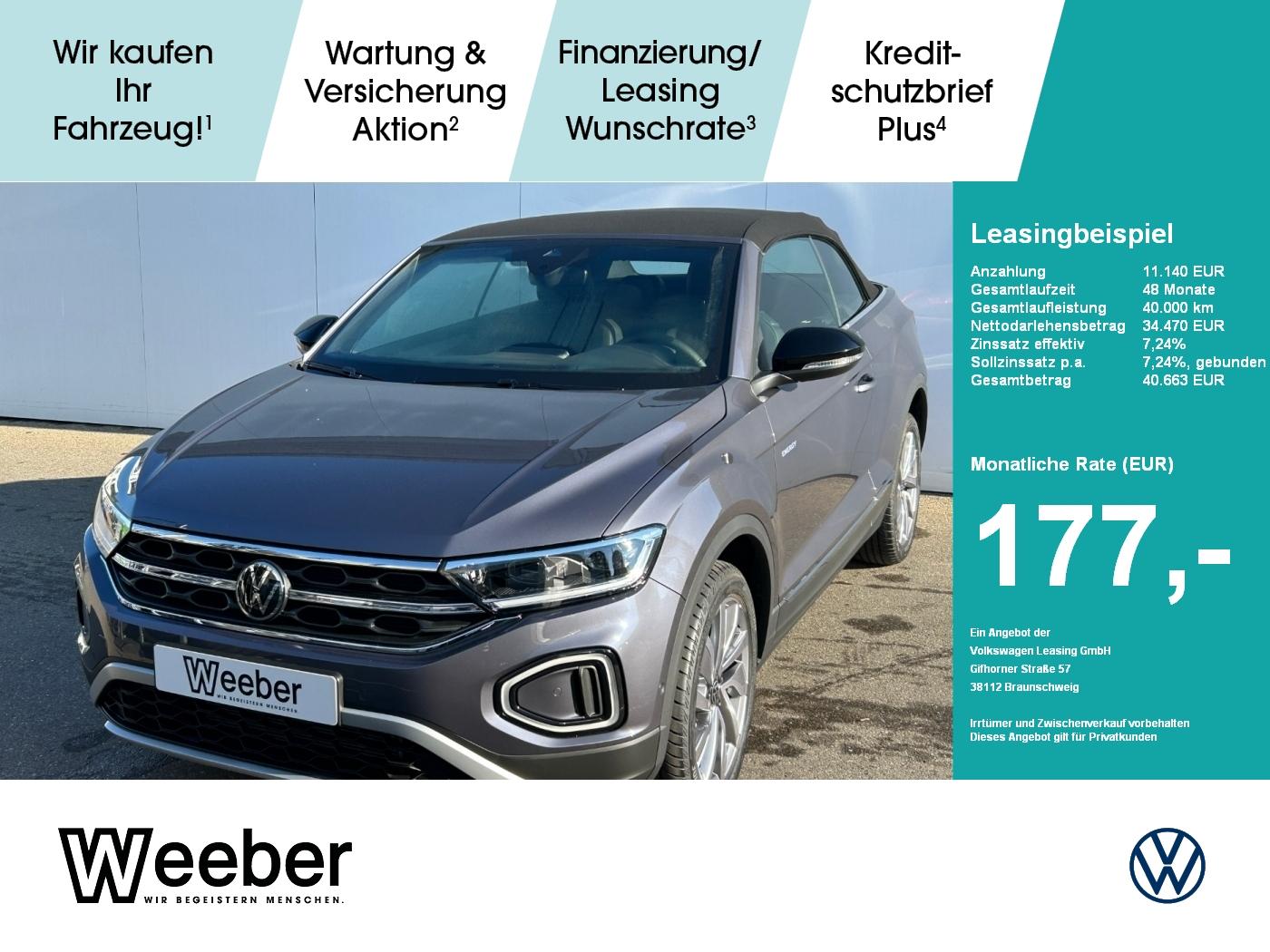 Volkswagen T-Roc Cabriolet 1.0 l TSI ENERGY Navi LED PDC