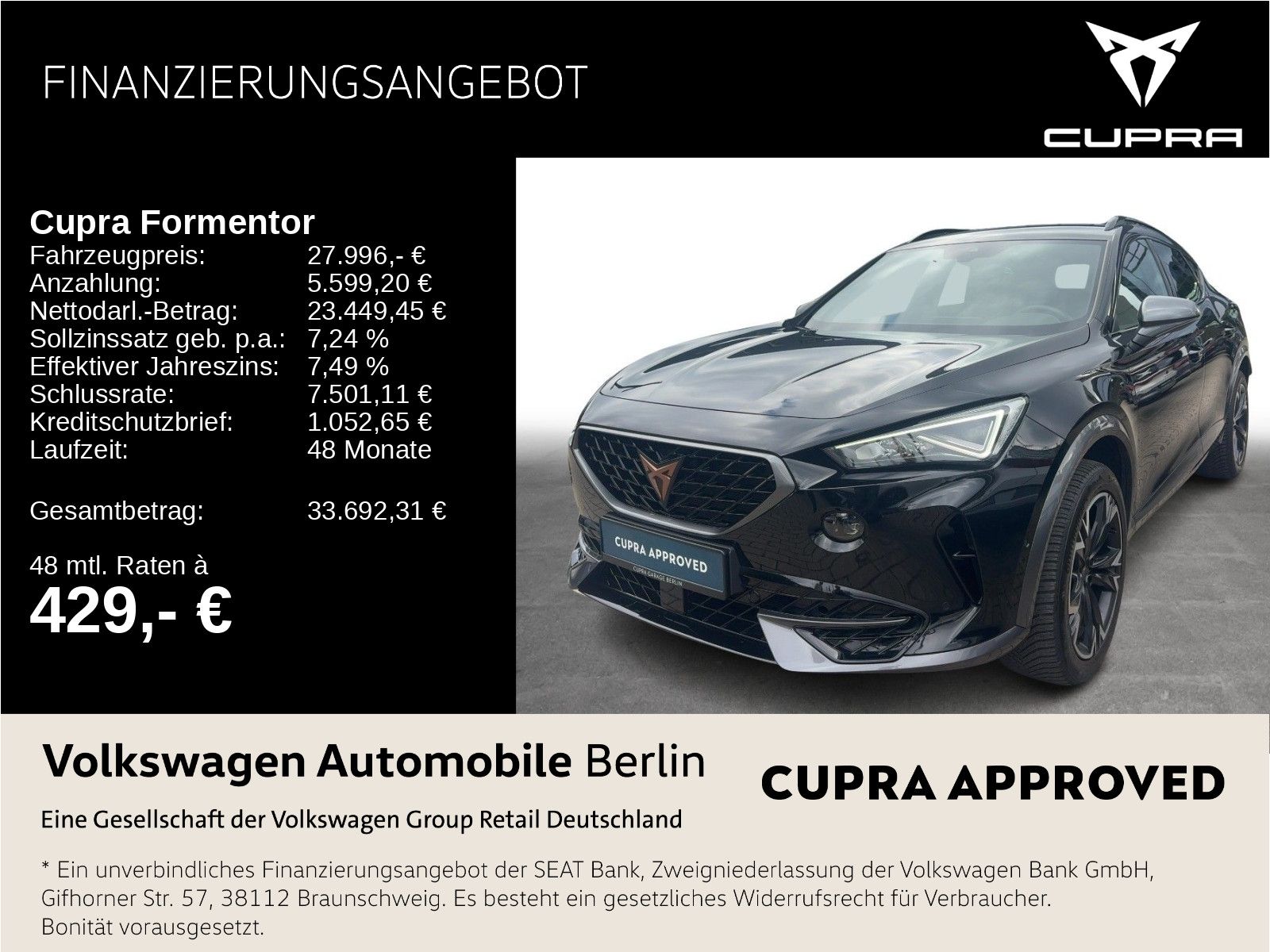 Cupra Formentor 1.5 TSI DSG Climatronic LED SHZ