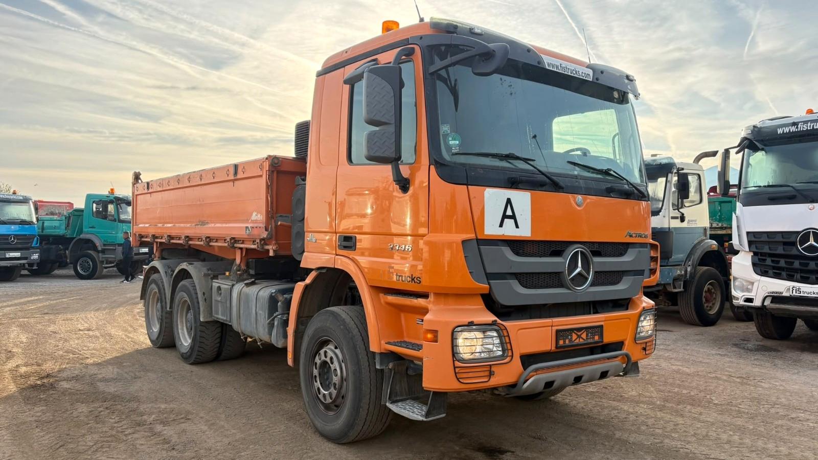 Mercedes-Benz ACTROS 3346 6X4 3 sided meiller bordmatic