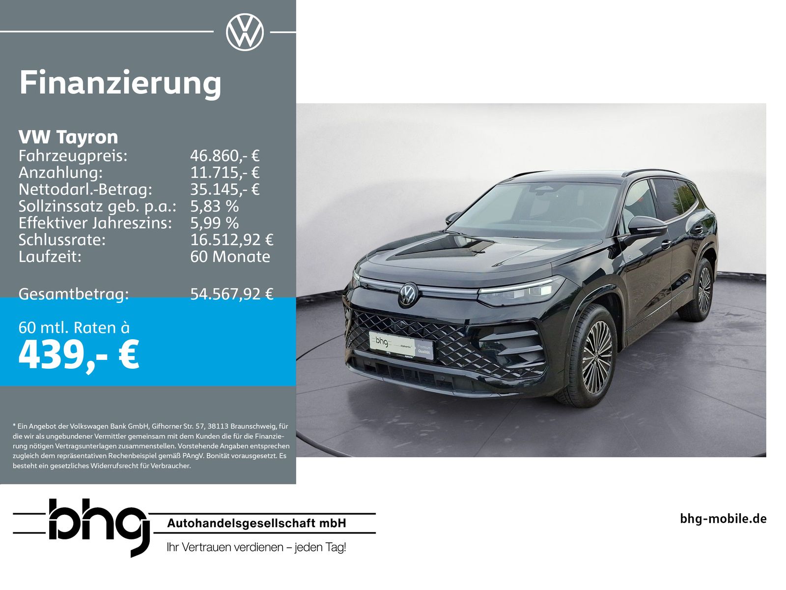 Volkswagen Tayron 2.0 TDI 4MOTION DSG R-Line